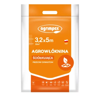 Agrimpex Agrowłóknina ściółkująca przeciw chwastom - hobby 3,2m x 5m, 50g/m2, marki AH32550