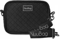 Torebki damskie - Nuubag Listonoszka Czarna Pikowana Torebka Damska - miniaturka - grafika 1
