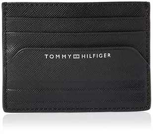 Tommy Hilfiger Męskie skórzane portfele TH Business CC, czarne, jeden rozmiar, Czarny, rozmiar uniwersalny - Portfele - miniaturka - grafika 1