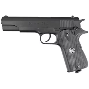 Pistolet wiatrówka WinGun Colt 1911 Commander Black 4.5 mm, CO2 - Wiatrówki pistolety - miniaturka - grafika 1