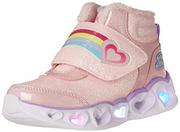 Buty dla dziewczynek - Skechers Trzewiki Brilliant Rainbow 302669N/PKLV Różowy - miniaturka - grafika 1