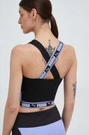 Koszulki sportowe damskie - Puma top treningowy Strong kolor czarny - miniaturka - grafika 1