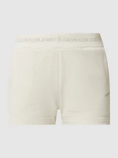 Spodnie sportowe damskie - Szorty z dzianiny dresowej z bawełny ekologicznej - grafika 1