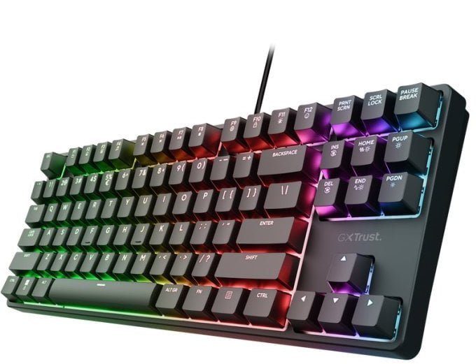 Klaviatūra Trust GXT 864 Cada Compact TKL Mechanical Gaming 8713439257243 25724 8713439257243