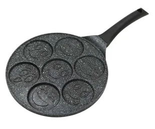ELITEHOFF PATELNIA GRANITOWA DO PLACUSZKÓW Z UŚMIESZKAMI 7099 - Patelnie - miniaturka - grafika 1