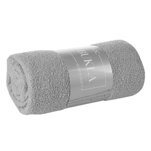 Koc 150 x 200 Mikrofibra Boucle Bukla Srebrny - Koce - miniaturka - grafika 7