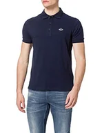 Koszulki męskie - Replay Męska koszulka polo, 186 Blue, XS - miniaturka - grafika 1