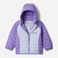 Kurtki i płaszcze dla dziewczynek - Kurtka dziecięca dla dziewczynki zimowa Columbia Powder Lite II Hooded Jacket 2090043581 119 cm (XS) Fioletowa (195981310054) - miniaturka - grafika 1