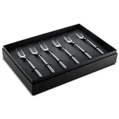 Miski i półmiski - Mepra-zestaw widelczyków do ciast 6el.gift oro ner kod: 107544615ON - miniaturka - grafika 1