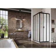 Kabiny prysznicowe - Ravak 15V403R2Z1 Kabina prysznicowa naro$707na ASRV3-80 czarna szk$708o Transparent 198 - miniaturka - grafika 1