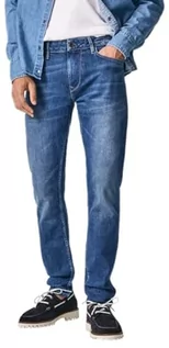 Spodnie męskie - Pepe Jeans spodnie męskie stanley 5pkt, Niebieski (Denim-hm2), 29W / 32L - grafika 1