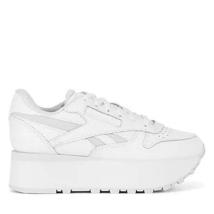 Sneakersy Reebok Classic Leather Triple Lift 100201089 Biały - Sneakersy damskie - miniaturka - grafika 1
