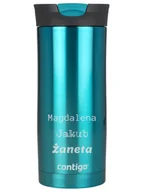Kubki termiczne - Kubek termiczny z grawerem Contigo Huron 470ml - Biscay Bay - miniaturka - grafika 1