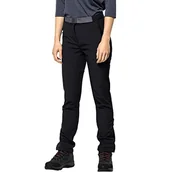 Spodnie damskie - Jack Wolfskin Spodnie damskie Stollberg, czarne, 46 - miniaturka - grafika 1