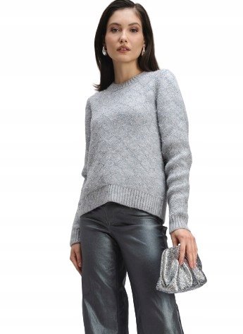 ONLY DAMSKI SWETER SZARY Z DŁUGIM RĘKAWKIEM PRZEZ GŁOWĘ XS 1DRE