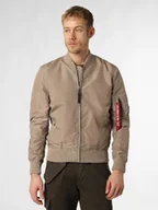 Kurtki męskie - Alpha Industries Kurtka Mężczyźni Sztuczne włókno beżowy jednolity, S - miniaturka - grafika 1