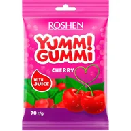 Żelki - Roshen Żelki YUMMI GUMMI cherry 70 g - miniaturka - grafika 1