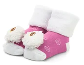 Skarpetki dla dzieci - Ciepłe bawełniane skarpetki z grzechotką r 1-2 lat - miniaturka - grafika 1