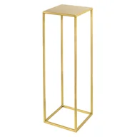 Kwietniki - Kwietnik osłonka stojak Evron 19x19x62 cm złoty metalowy loft - miniaturka - grafika 1