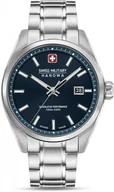 Zegarki męskie - Zegarek męski SWISS MILITARY SMWGH0004103 granatowy klasyczny do pływania - miniaturka - grafika 1