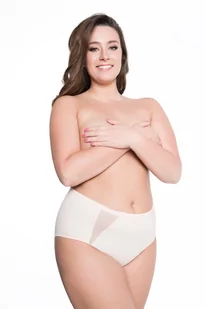 Figi Pearl Beżowe (Rozmiar XXL) - Majtki damskie - miniaturka - grafika 1