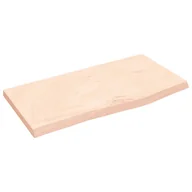 Półki do salonu - Półka, 60x30x2 cm, surowe lite drewno dębowe - miniaturka - grafika 1