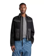 Kurtki męskie - G-STAR RAW Męska kurtka z krótkim rękawem, czarna (dk Black B965-6484), S - miniaturka - grafika 1