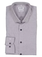Koszule męskie - OLYMP Koszula "Level 5" - Body fit - w kolorze fioletowo-białym - miniaturka - grafika 1