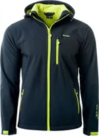 Kurtki męskie - Kurtka męska Elbrus Iver czarno-limonkowa r. XL - miniaturka - grafika 1