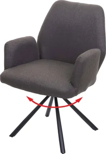 Krzesło do jadalni HWC-H71, krzesło kuchenne fotel krzesło obrotowe automatyczna pozycja tkanina/tkanina stal ~ szaro-brązowy - Krzesła Krzesło do jadalni HWC-H71, krzesło kuchenne fotel krzesło obrotowe automatyczna pozycja tkanina/tkanina stal ~ szaro-brązowy - Krzesła - miniaturka - grafika 1