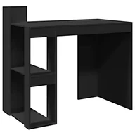 Biurka - Czarne biurko z dwoma półkami B0-B81 - miniaturka - grafika 1