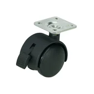 Meble modułowe i akcesoria - Kółko meblowe z hamulcem 40 mm/25 kg Ply Stahl - miniaturka - grafika 1