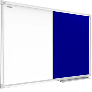 Allboards Tablica COMBI suchościeralna magnetyczna filcowa 60x40 cm niebieska rama aluminiowa CO64FN - Tablice i flipcharty - miniaturka - grafika 1