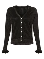 Swetry damskie - Vila - Kardigan damski  VIAnta, czarny|srebrny - miniaturka - grafika 1