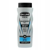 Żele pod prysznic dla mężczyzn - On Line Deep Blue Żel pod prysznic 3in1 dla mężczyzn 400ml - miniaturka - grafika 1