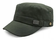 Czapki i chusty sportowe męskie - PATROLÓWKA Męska Czapka z Daszkiem Bawełniana ZIELONA KHAKI Pako Jeans - miniaturka - grafika 1