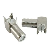 Kable - Gniazdo F lutowane do płytki drukowanej - miniaturka - grafika 1