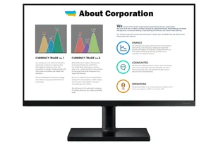 Samsung T45F 24" 1920 x 1080 Full HD LED Czarny LF24T450FQRXXU - Monitory - miniaturka - grafika 1