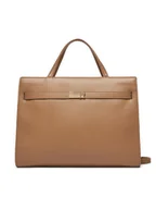 Torebki damskie - Tommy Hilfiger Torebka Th Heritage Workbag AW0AW16910 Brązowy - miniaturka - grafika 1