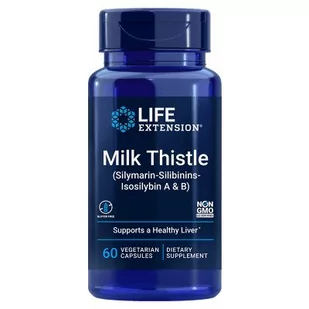 Life Extension - Ostropest Plamisty, Silymarin-Silibinins-Isosilybin A & B, 60 vkaps - Suplementy naturalne - miniaturka - grafika 1