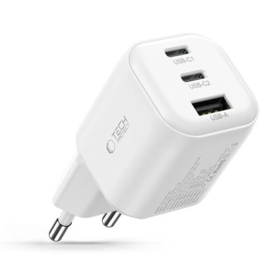 Ładowarka sieciowa TECH-PROTECT NCA100W PD 3.2 100W Biały ładowarka do telefonu USB, USB-C