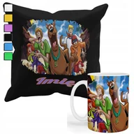 Gadżety dla niej i dla niego - ZESTAW KUBEK + POSZEWKA Z NADRUKIEM-DLA FANA PREZENT SCOOBY DOO +IMIĘ - miniaturka - grafika 1