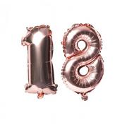 Balony i akcesoria - Balony foliowe na 18 urodziny ,35cm rosegold - miniaturka - grafika 1