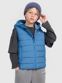 Kurtki i płaszcze dla chłopców - 4F Bezrękawnik puchowy z wypełnieniem syntetycznym chłopięcy - granatowy 122 (6-7 lat) - miniaturka - grafika 1