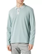 Koszulki męskie - TOM TAILOR Męska koszulka polo 1035548, 28129-Light Ice Blue, M, 28129 - Light Ice Blue, M - miniaturka - grafika 1