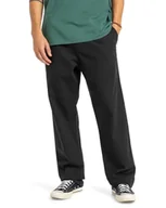 Spodnie męskie - Quiksilver Spodnie Taxer Regular Twill Spodnie Czarne S - miniaturka - grafika 1