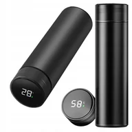 Kubki termiczne - KUBEK TERMICZNY TERMOS NA KAWĘ HERBATĘ Z WYŚWIETLACZEM LED 500ml - miniaturka - grafika 1