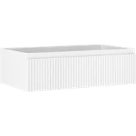 Szafki łazienkowe - Mexen Rivel szafka łazienkowa podumywalkowa 80 cm, 1 szuflada, ryflowana , biała mat - 91A20-08023-1-BF01 - miniaturka - grafika 1