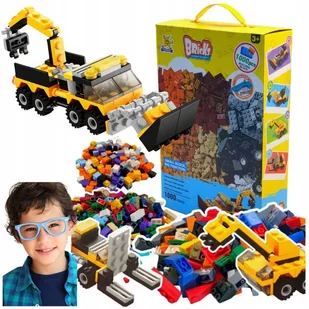 Klocki dla DZIECI 1000 ELEMENTÓW pojazdy budowlane konstrukcyjne duże - Klocki Klocki dla DZIECI 1000 ELEMENTÓW pojazdy budowlane konstrukcyjne duże - Klocki - miniaturka - grafika 1