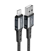 Kable USB - Acefast kabel MFI USB - Lightning 1,2m, 2,4A szary (C1-02 deep space gray) C1-02-A-L deep space gray - miniaturka - grafika 1